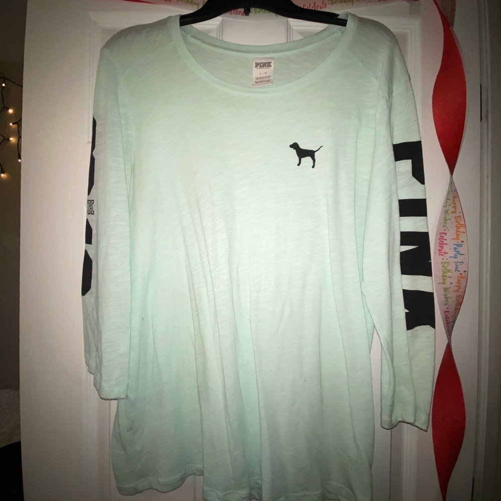 Long sleeve loose tee from Pink!